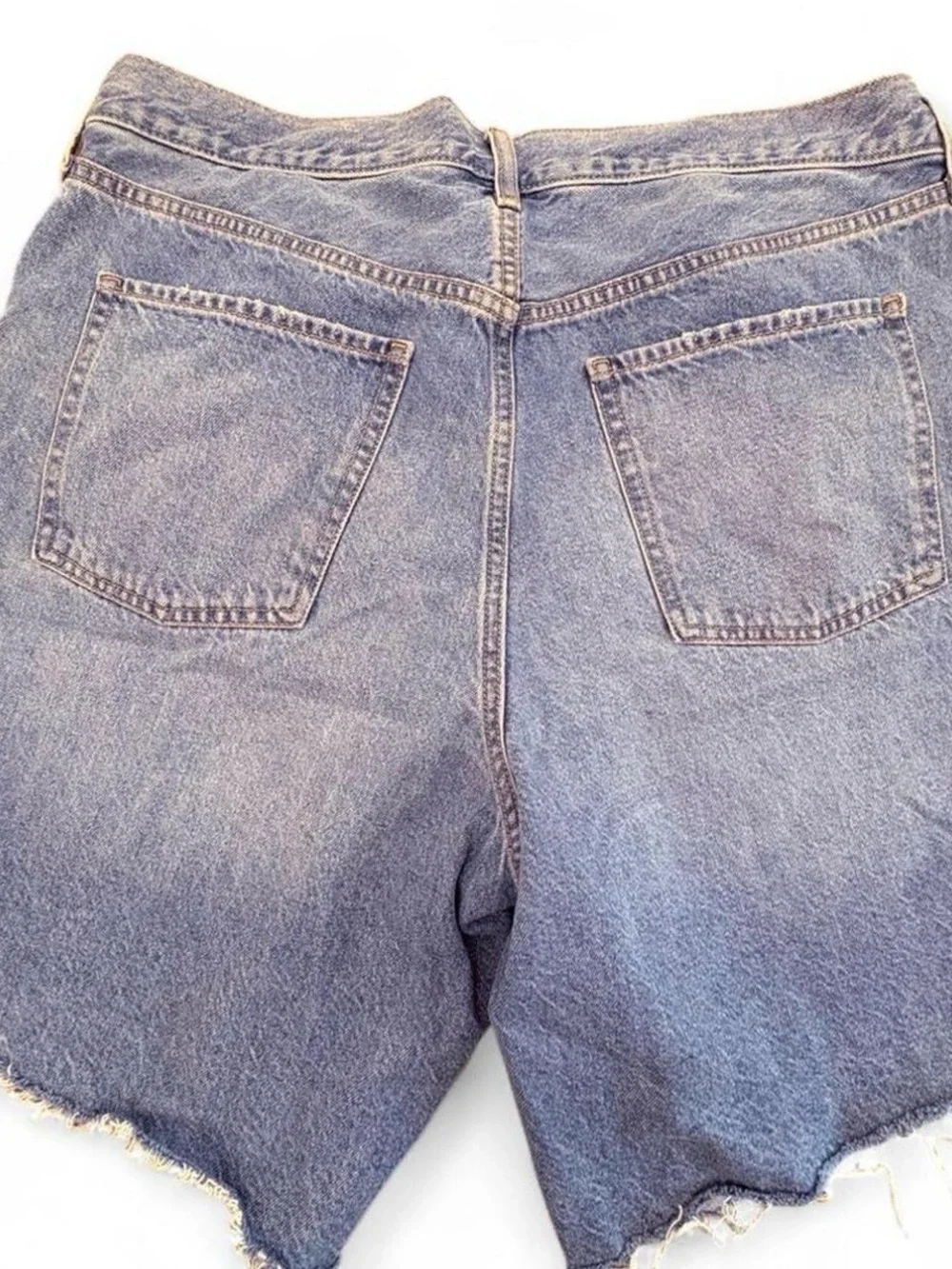 Old Navy Medium Wash Baggy Denim Cutoff Shorts